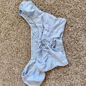 Light Blue Off-Shoulder Top